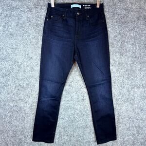 7 For All Mankind Skinny Jeans Womens 27 Blue Denim Cotton Stretch High Waist